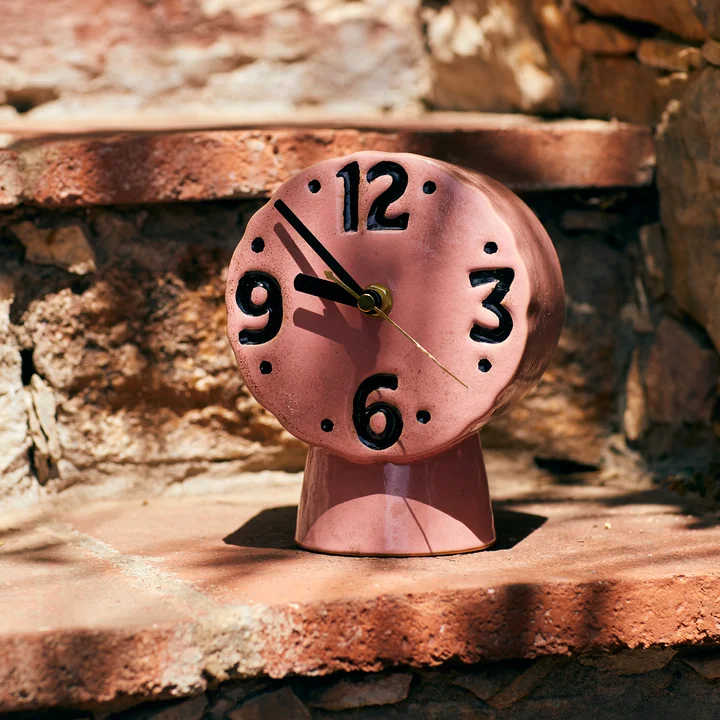 HKliving - Montre rétro en céramique, rose