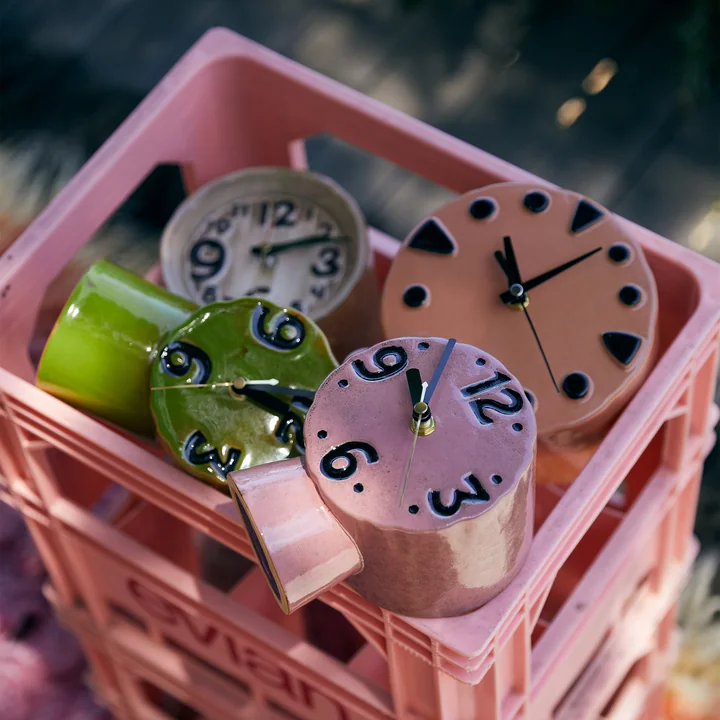 HKliving - Montre rétro en céramique, rose