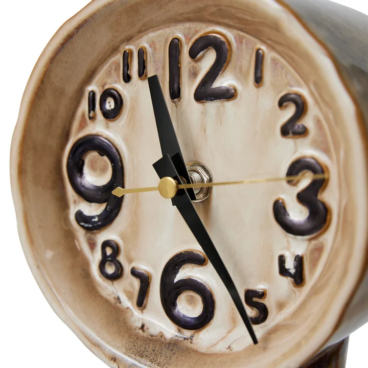 HKliving - Montre rétro en céramique, couleur crème