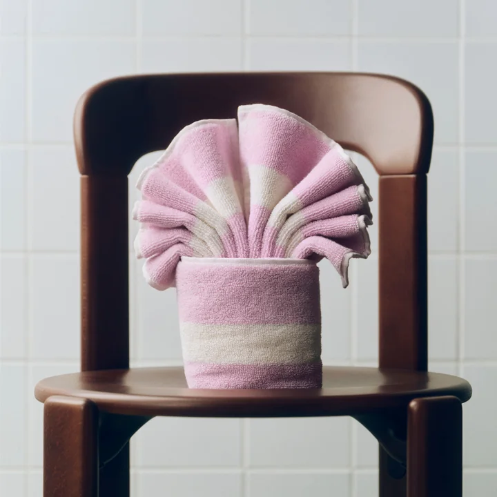 HAY - Serviette « Stripe », 40 x 60 cm, rose vif