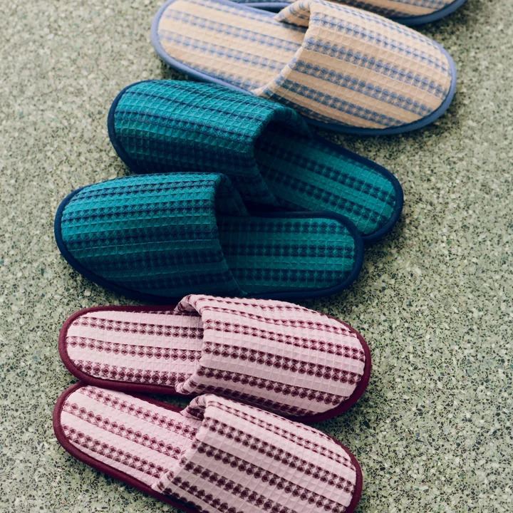 HAY - Chaussons « Waffle », rayés