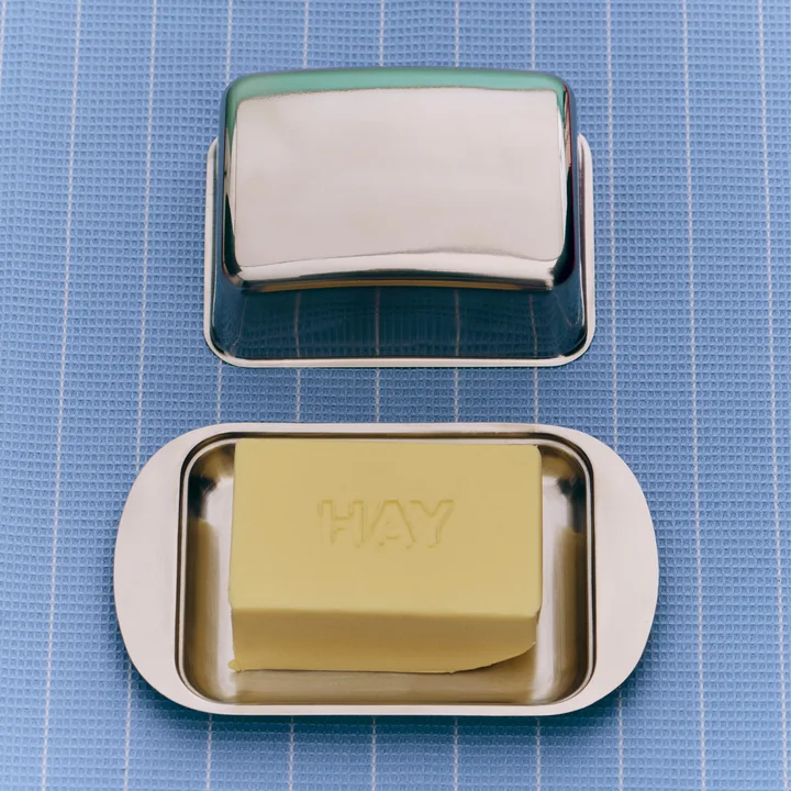 HAY - Beurrier Essential Steel, en acier inoxydable