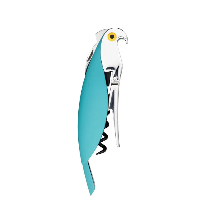 Alessi - tire-bouchon Parrot , bleu