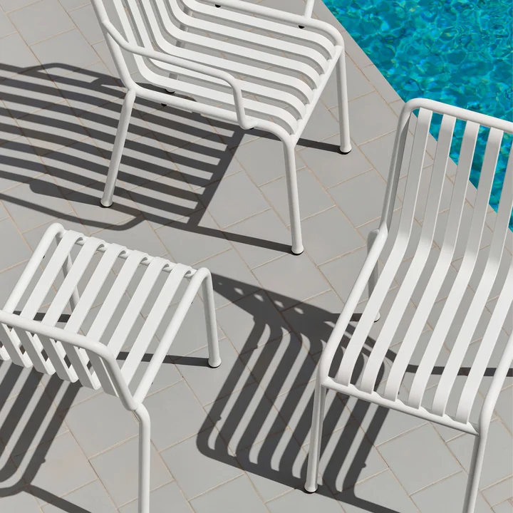 HAY - Chaise et fauteuil « Palissade », blanc crème