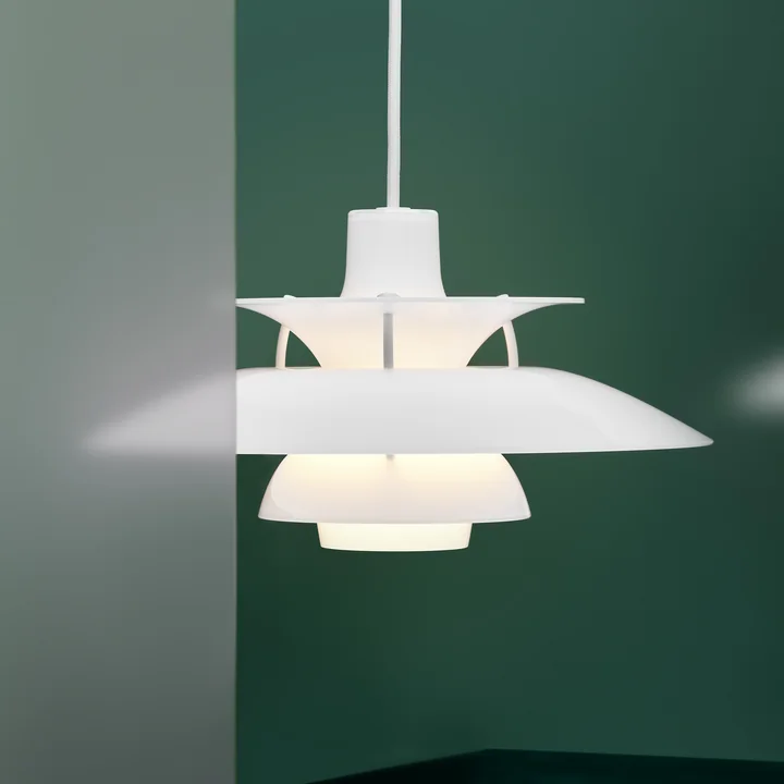 Louis Poulsen - PH 5 320 Opal Suspension, opal blanc