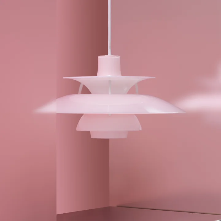 Louis Poulsen - PH 5 320 Opal Suspension, opal rose pâle
