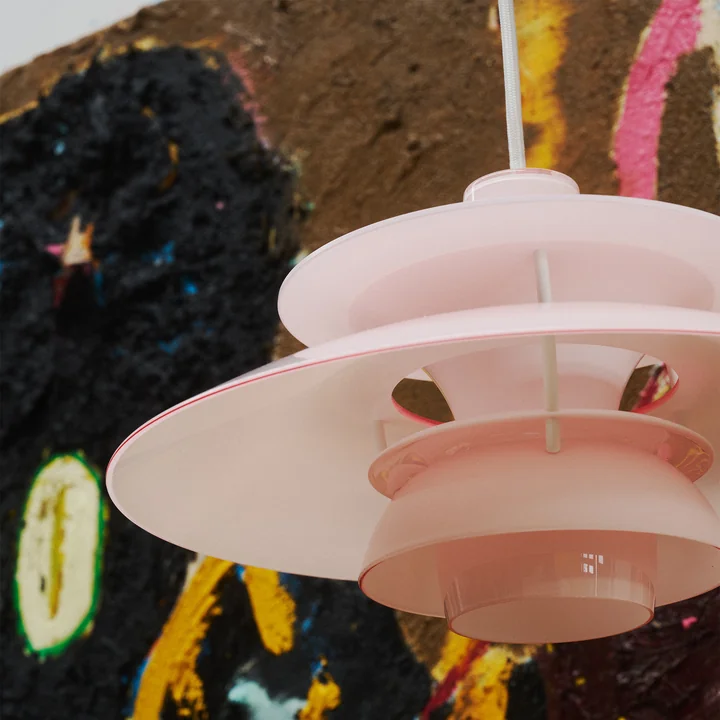 Louis Poulsen - PH 5 320 Opal Suspension, opal rose pâle