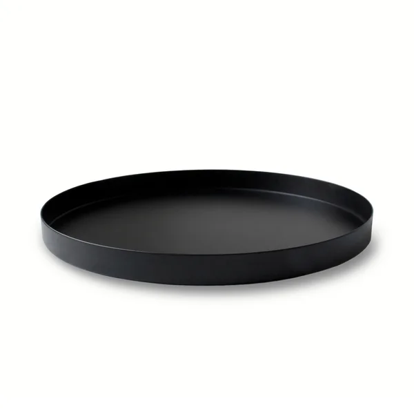Plateau décoratif noir de 40 cm