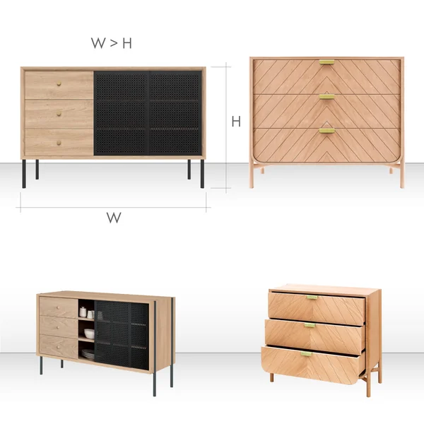 Buffet contre commode