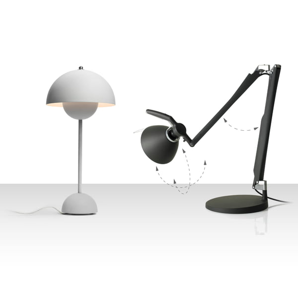 Lampe de bureau Ortho A, lampe de bureau, lampe de chevet, lampe d'étude,  lampe de