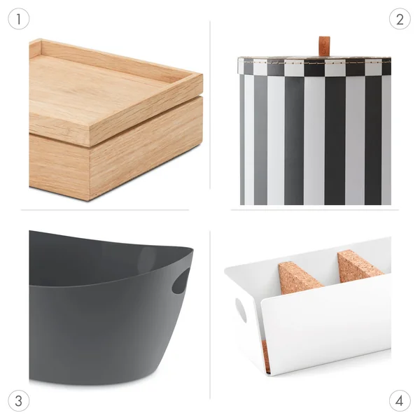 Boîtes de rangement: le bon matériau