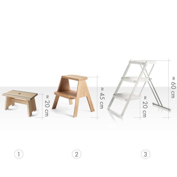 3 couleurs ZRXian-Chaises Pliantes Escabeau pliant en bois solide escabeau multifonctionnel escabeau/chaise descalier avec 5 étapes pour la maison Couleur : A 