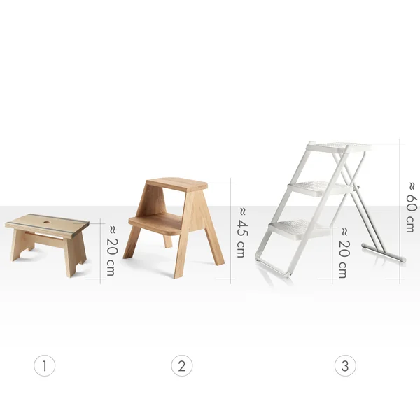 Nombre de marches des escabeaux design