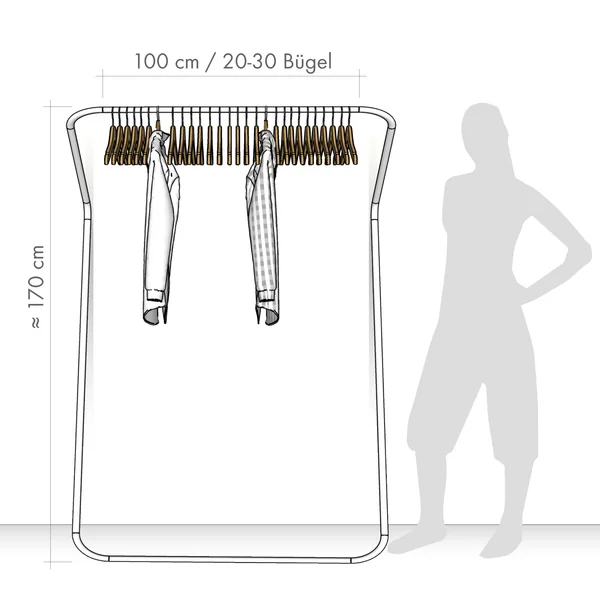 Combien de cintres peuvent être placés sur une tringle à vêtements ?