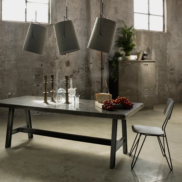 Diesel Living - Suspension lumineuse Fork piccola, marron/gris