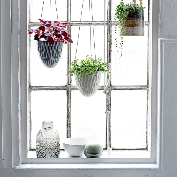 Le vase en verre H 35 cm, doré de Bloomingville
