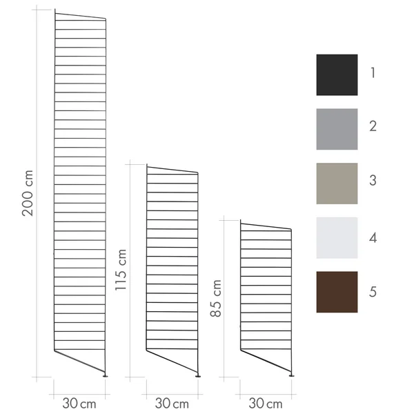 Ficelle - Série du fabricant - Système d'étagères