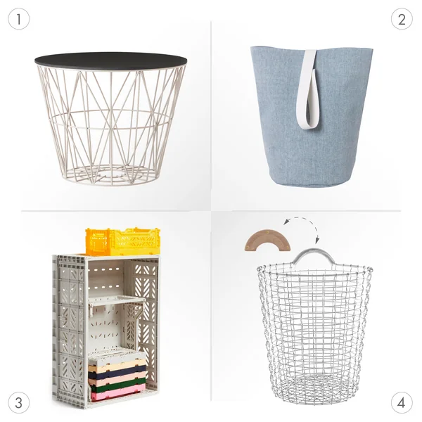 Paniers de rangement spéciaux