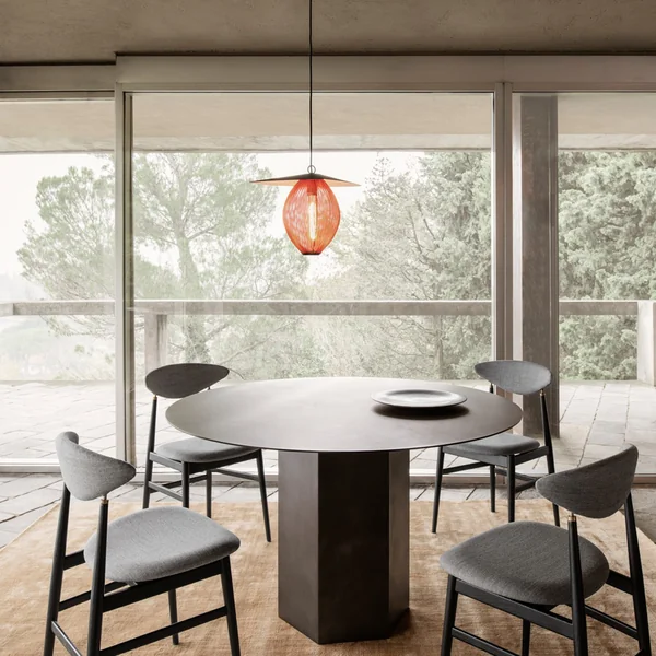 Epic Steel Table à manger de Gubi