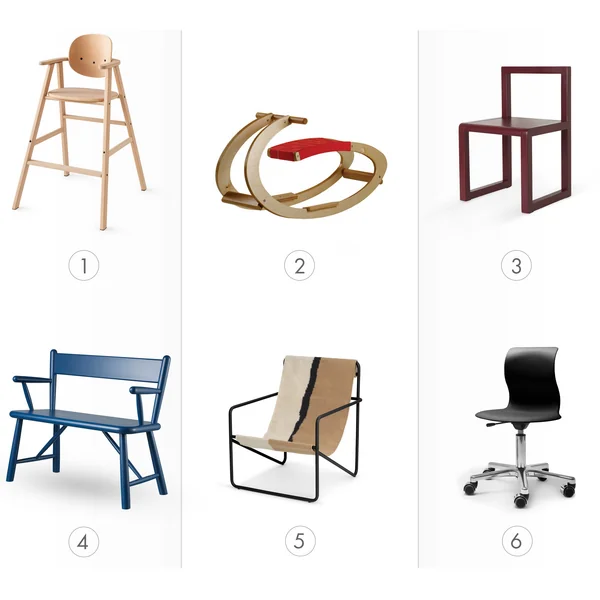 Les chaises pour enfants en un coup d'œil