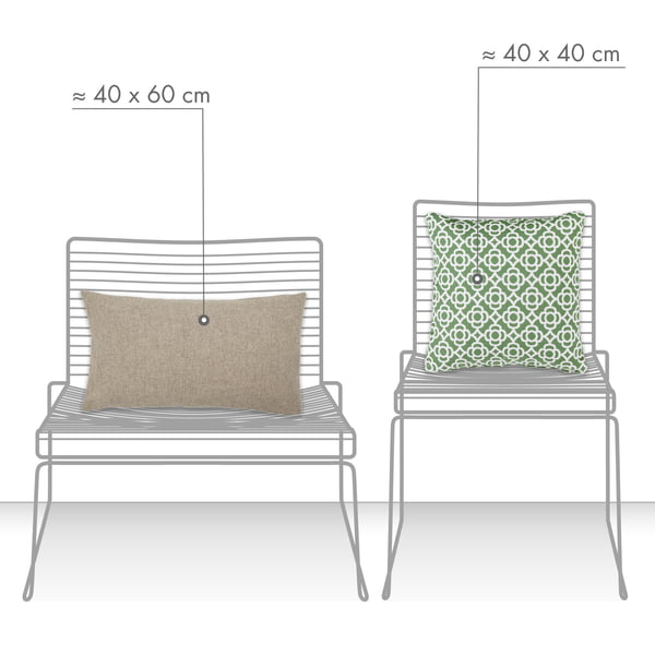 Coussin PUK Outdoor Forme correspondant à la largeur de la chaise