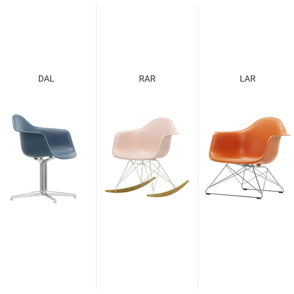 Vitra - Eames Armchair - DAL, RAR et LAR